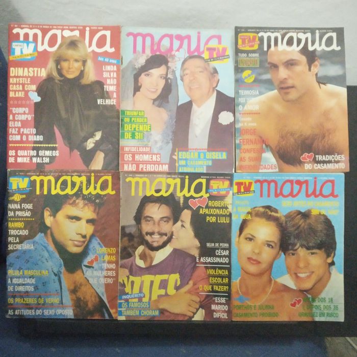 42 revistas MARIA, anos 80 (l)