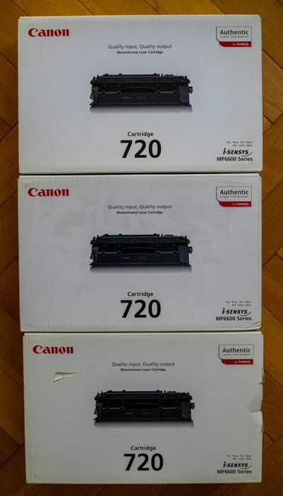 Oryginalny Canon 720 Toner CRG-720 MF6680dn i-SENSYS 5000 str 3 sztuki