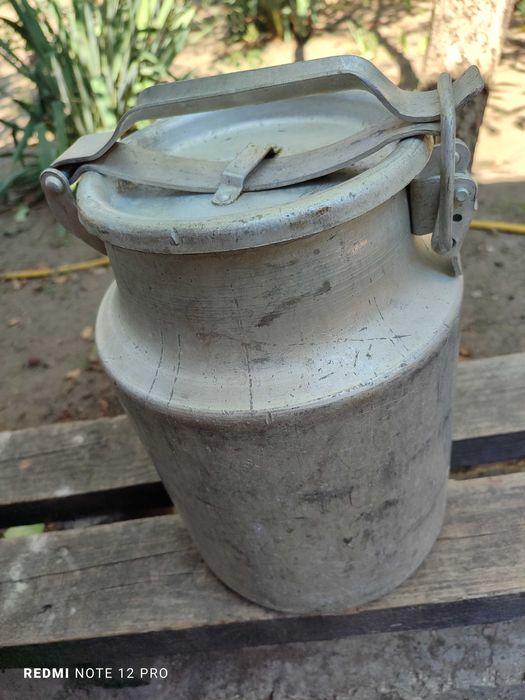 Бидон алюминиевый 10 литров . Производство СССР