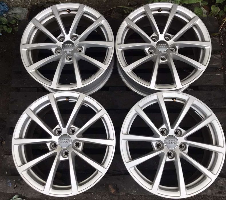 Диски Audi 5:112r17 комплект титаны б/у склад оригинал почти новые