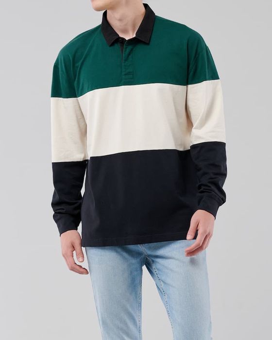 Bluza Hollister Co. Oversized Rugby Polo size: M