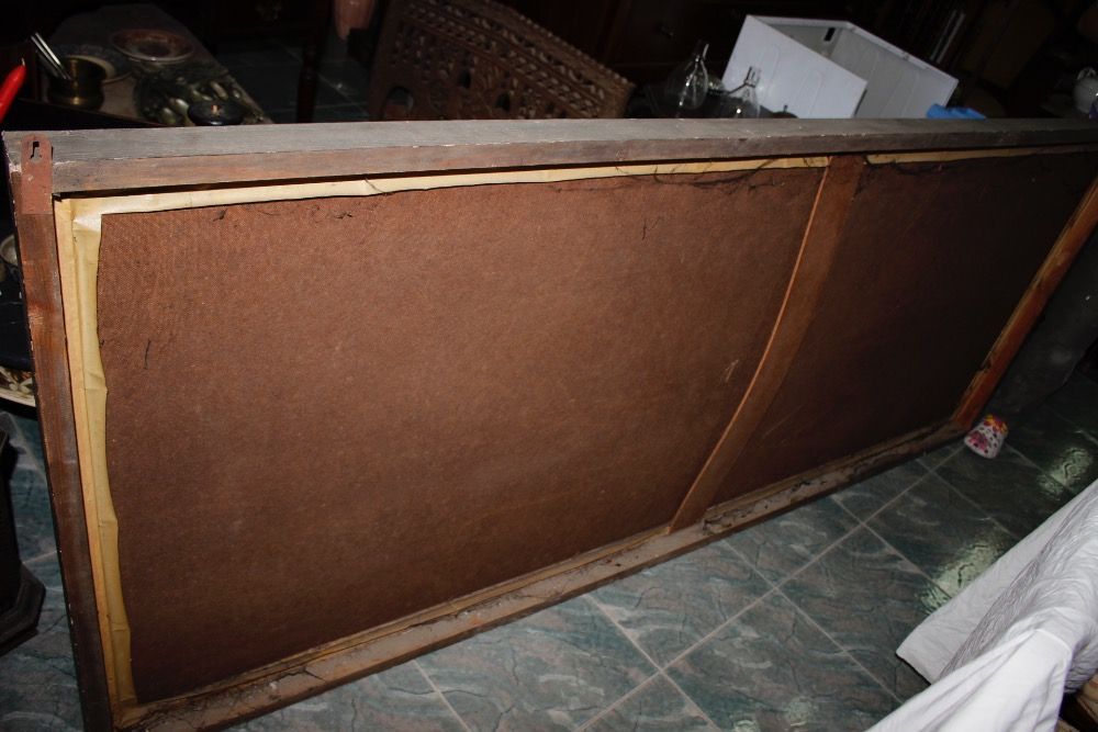 Grande Quadro / Tela a Oleo-240x95cm-Anos 70-Patricio da Cruz-Paisagem