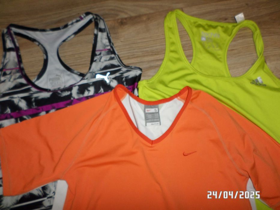 3 damskie koszulki sportowe-S-36-PUMA, NIKE,ADIDAS