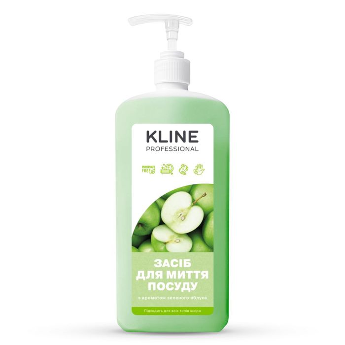 Засіб для миття посуду KLINE Зелене яблуко 1 л