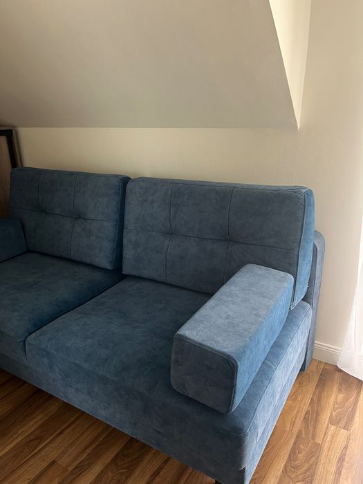 sofa rozkładana ciemnoniebieska