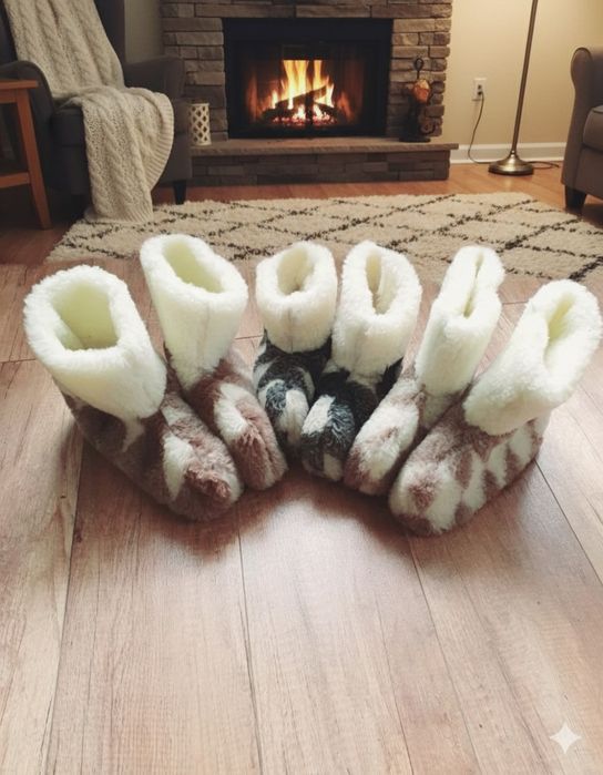 Теплі домашні чуні із овчини опт і роздріб