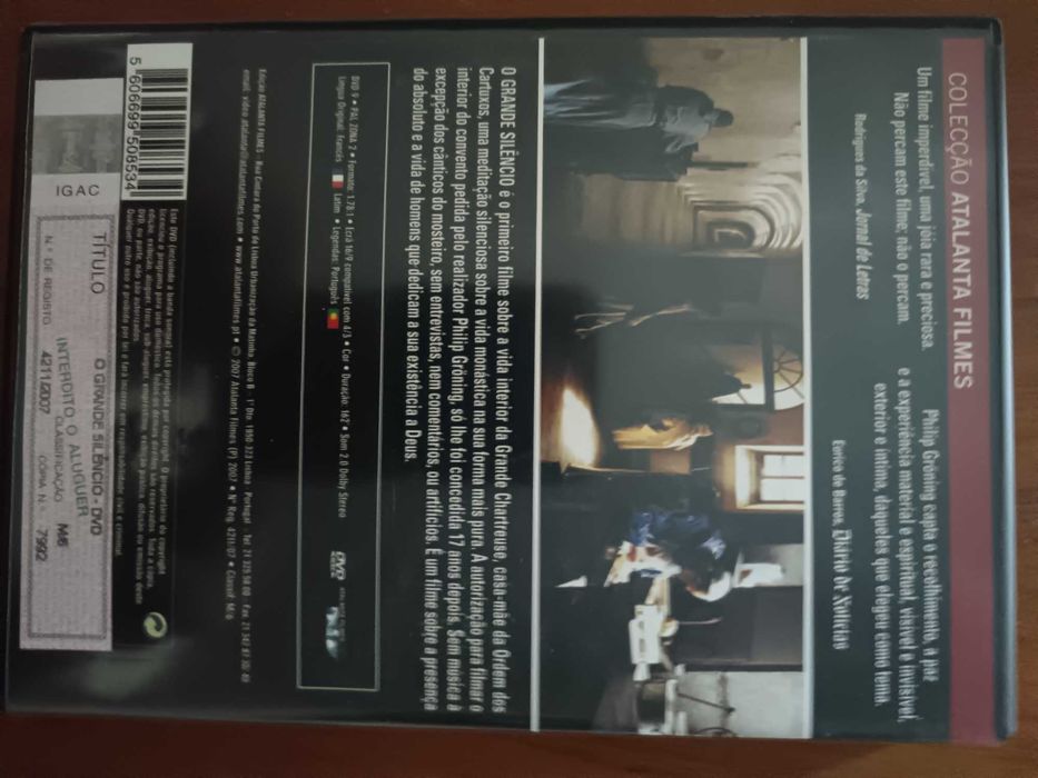 filme dvd original - o grande silencio