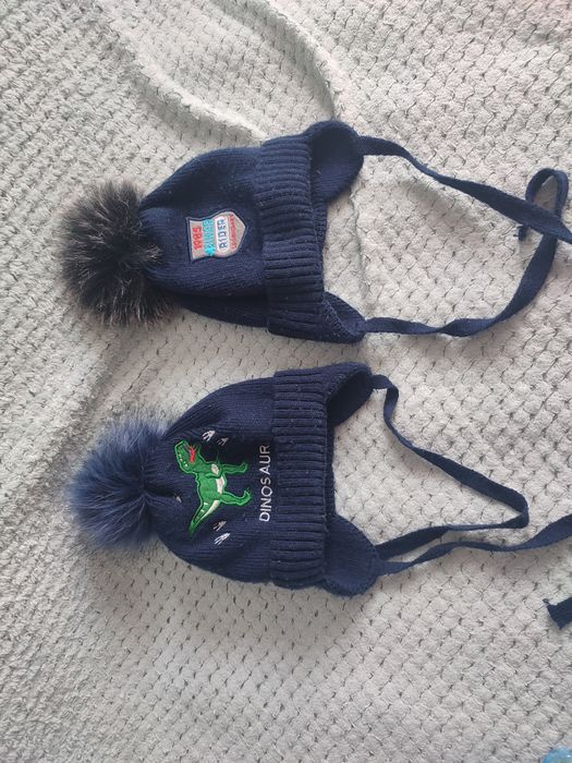 Зимові шапки на хлопчиків/ двійнят р 46-48