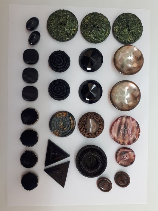 Botões em  massa e metálicos Vintage