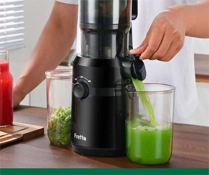 Wyciskarka Wolnoobrotowa Fretta V1 200W 108mm Tritan Bez BPA