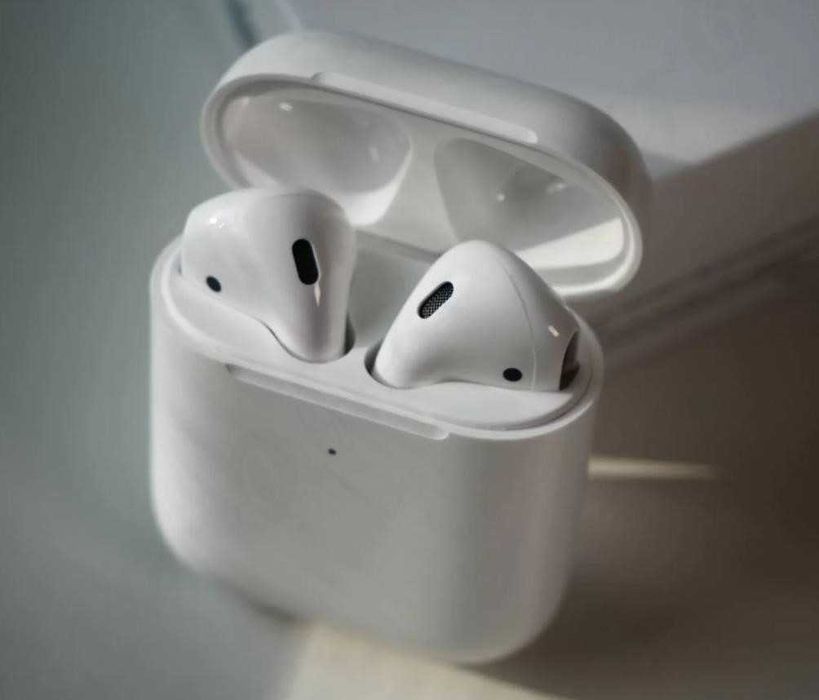РОЗПРОДАЖ! New! Безпровідні навушники Airpods 2 + чохол на кейс!