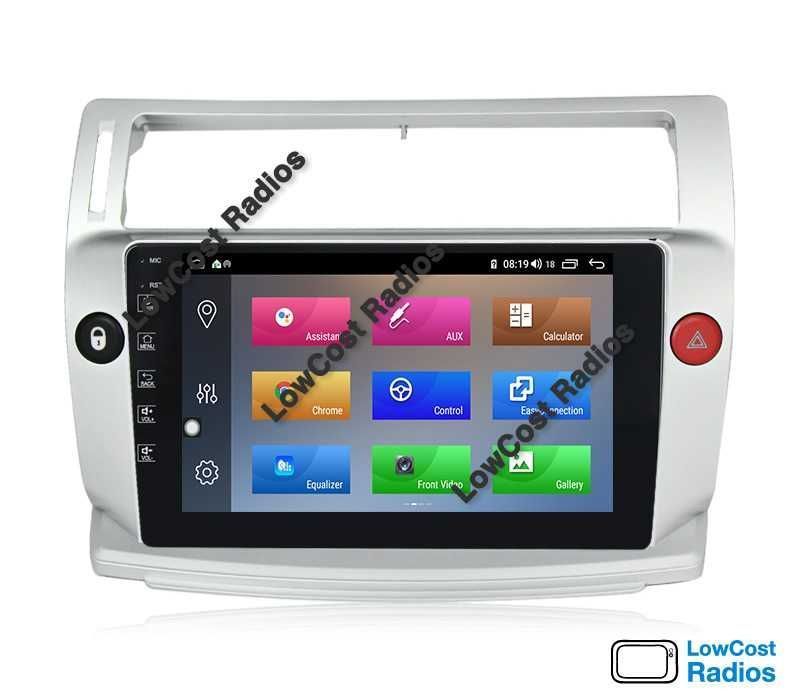 Auto Rádio Android 2DIN • CITROEN C4 • De 2004 até 2010 • GPS WIFI BT