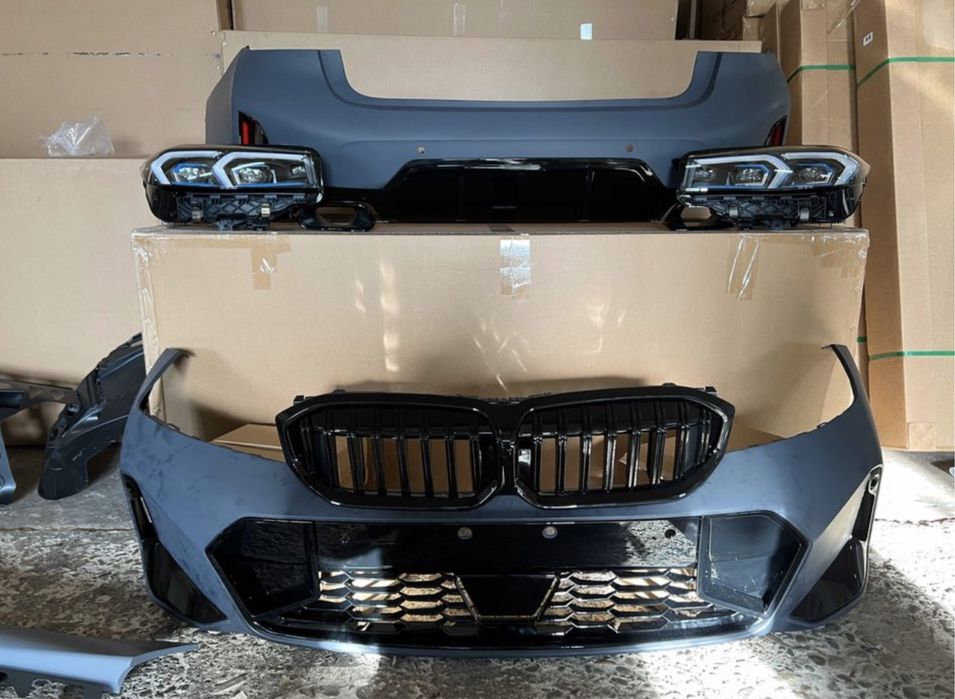 Обвес рестайлинг м пакет BMW G20 бампер фары решетка жалюзи ноздри бмв