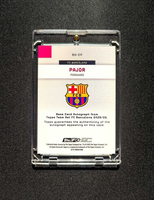 Karta Topps Team Set - Ewa Pajor - FC Barcelona - Auto - Limit /10