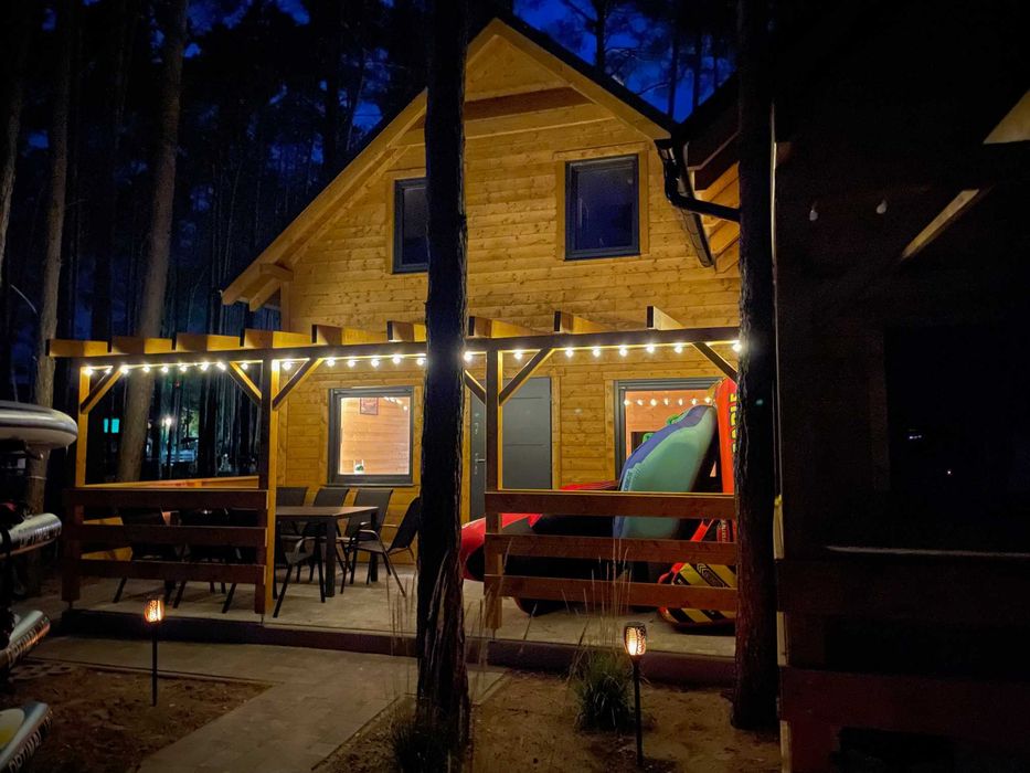 Domek nad jeziorem 6-8 osób na Sylwestra w Wieleniu. Domek na wynajem