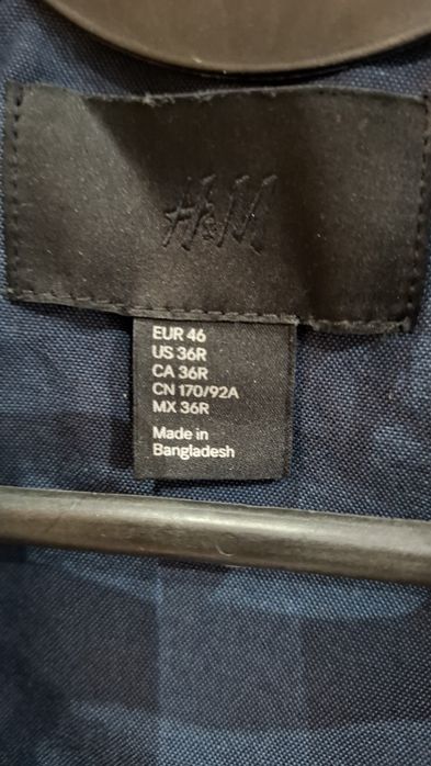 Jasnoszara marynarka męska, śweny stan, rozmiar M