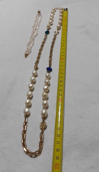 Colar e pulseira símil pérola (Ref. 20)