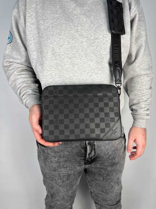 Сумка чоловіча Louis Vuitton LV сумка месенджер через плече Луї Вітон