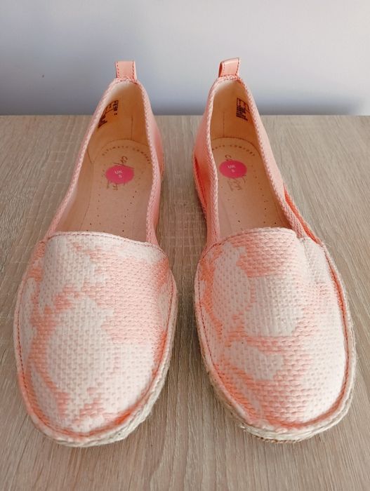 Buty wsuwane, espadryle Clarks, r. 38