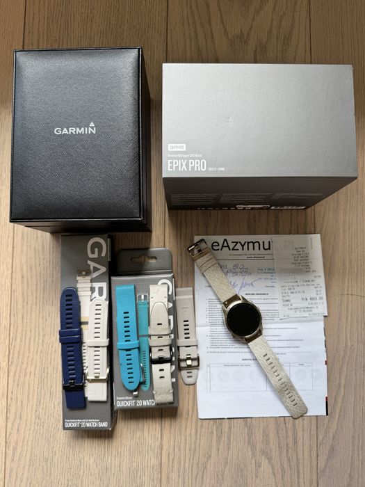 Garmin EPIX Pro 42mm SAPPHIRE EDITION Soft Gold GWARANCJA do 09.2027