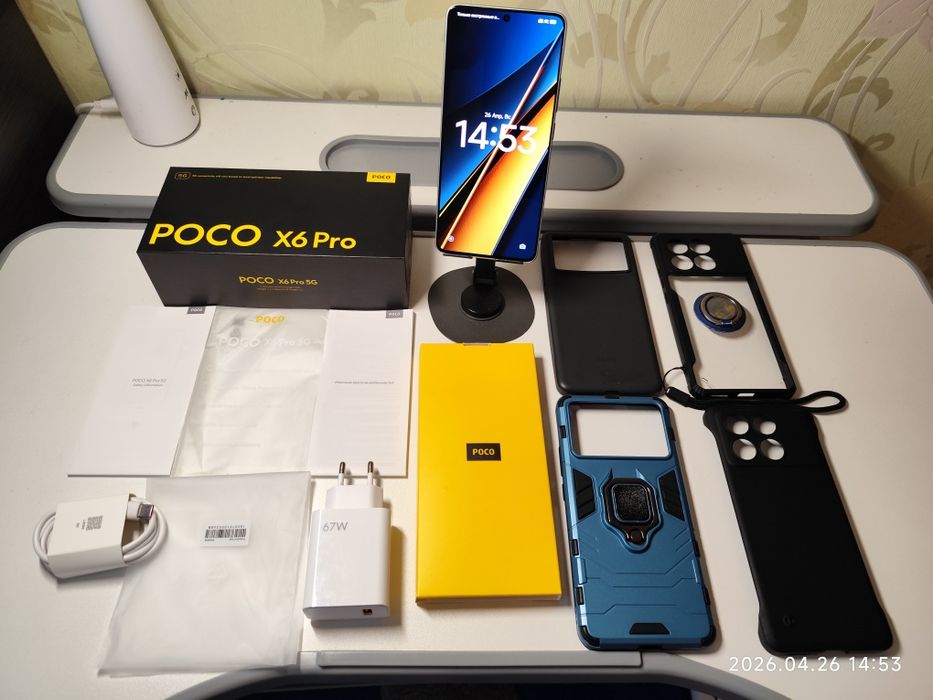 Poco X6 pro 5g 8/256gb | 8ядер | Full HD Amoled 120hz | Full комплектація