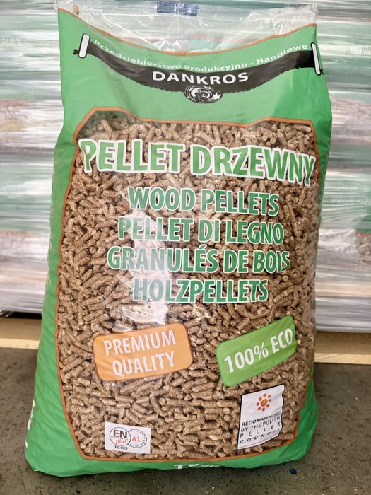 Pellet A1 Dankros 18MJ 15 kg. Produkt Polski