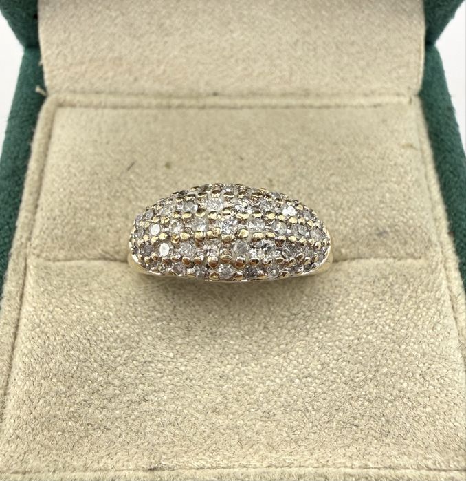 Złoty pierścionek z diamentami 0,50ct