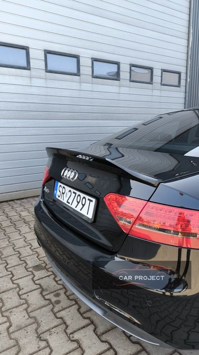 Audi A5 8T Coupe Spoiler Lotka Dokładka Tylna Czarny Połysk