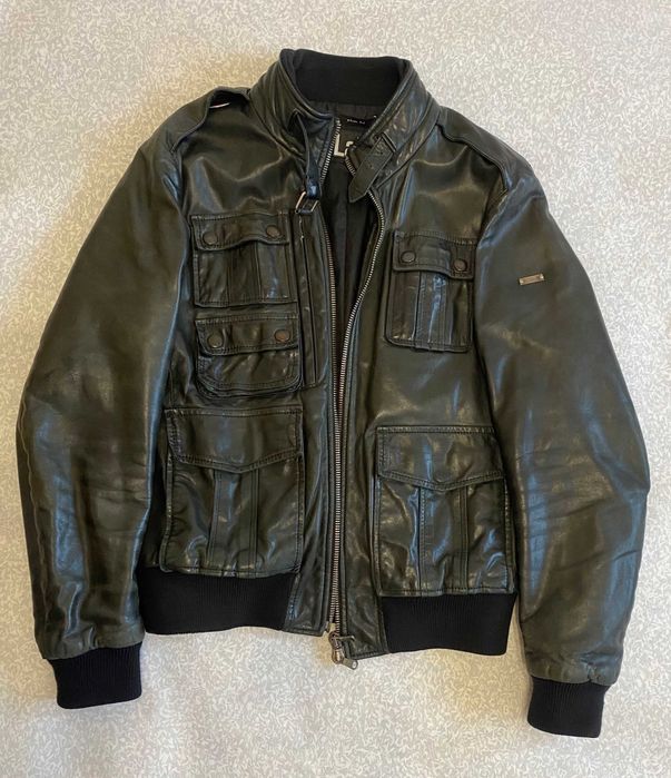 Куртка шкіряна чоловіча PalZileri Lab