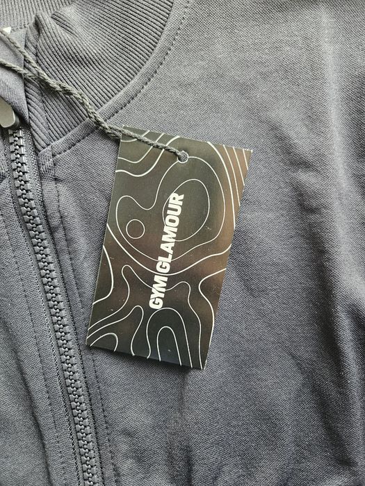 Gym glamour Bluza bezszwowa rozpinana black nowa S