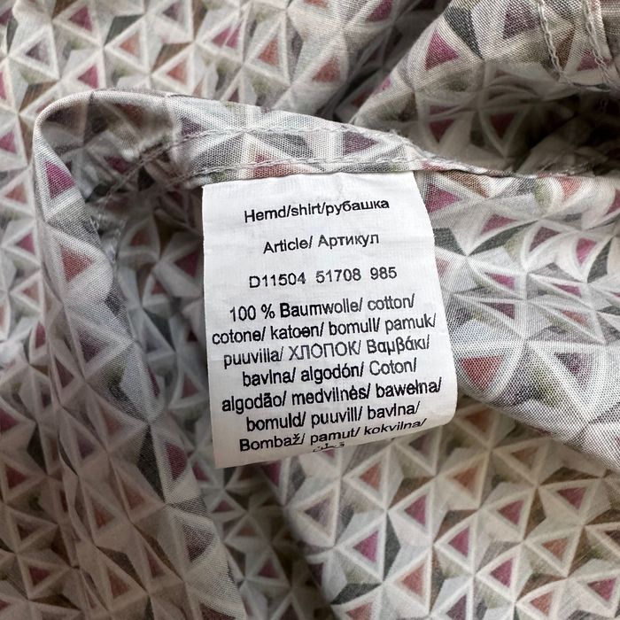 Pure H. Tico, koszula we wzory, kolorowe trójkąty, rozmiar M (39/40)