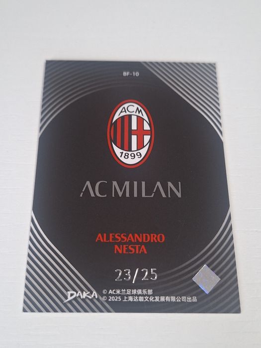 Alessandro Nesta daka numerowany limit 23/25 Ac Milan Legend Ikona