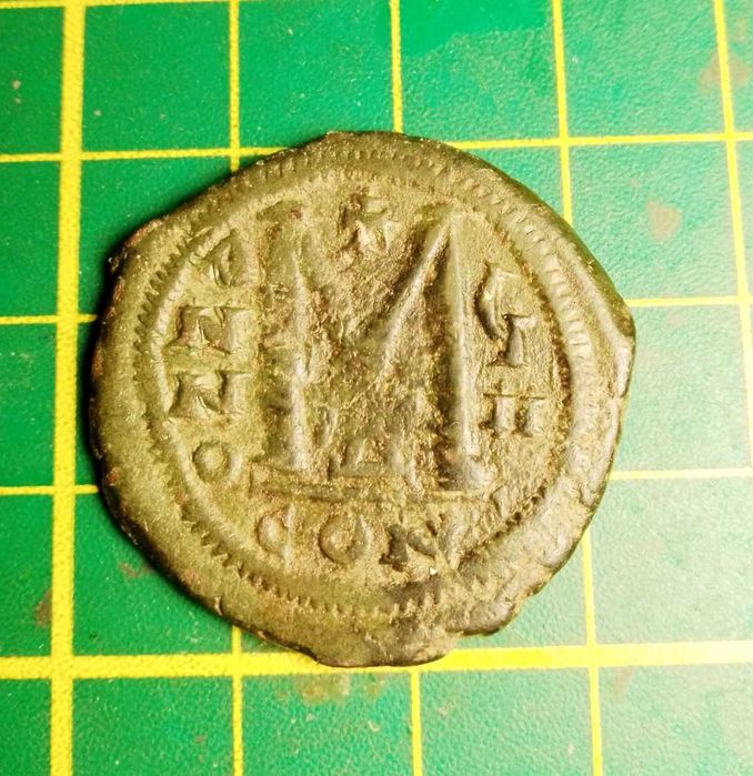 Moeda Bizantina do Imperador Mauricio Tiberio