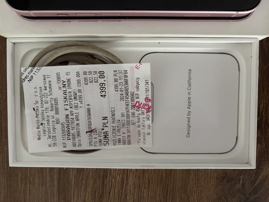 Iphone 15 różowy stan idelany !!