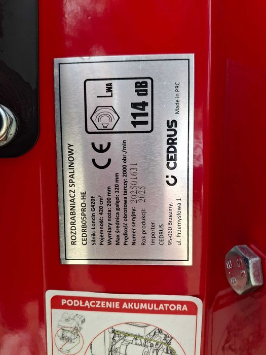 Rozdrabniacz spalinowy Cedrus RB05PRO-HE