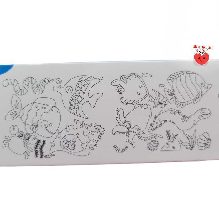 Nowa kolorowanka bazgroły na 3 metrach - Ocean rybki #347