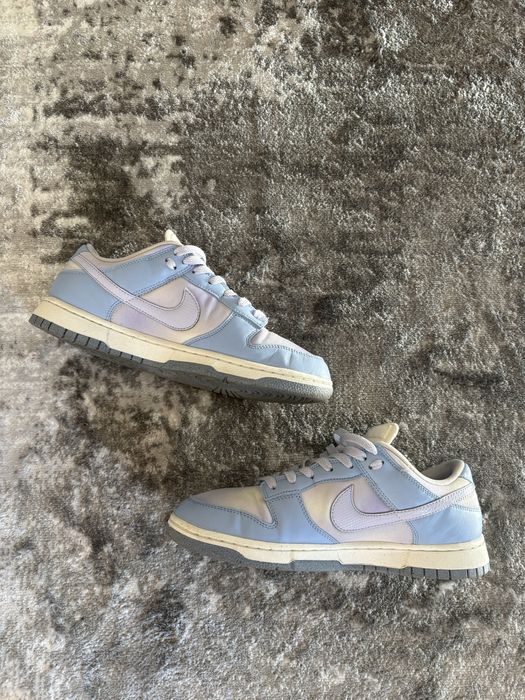 Nike Dunk Low White Blue Airbrush Canvas