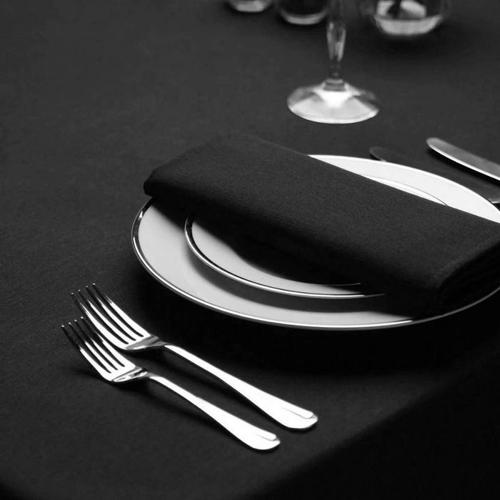 Серветки Чорні, тканина габардин