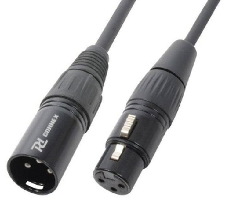 Cabo Microfone XLR Macho Fêmea Balanceado 20mts Power Dynamics CONNEX