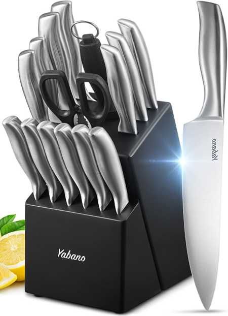 Facas de cozinha​ - Conjunto de​ 16 Peças​ - Aço Inoxidável