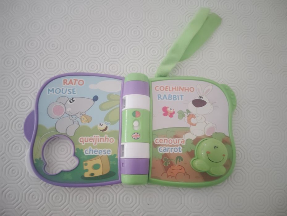 Livro Falante Infantil Inglês/Português Usado