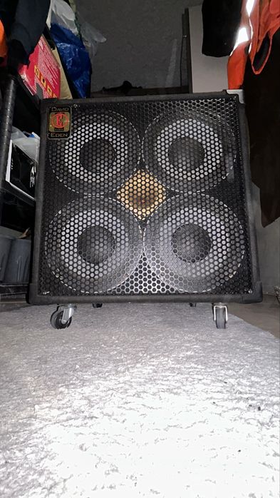 Kolumna basowa eden usa D410 T 540w 4ohm kólka transportowe futerał