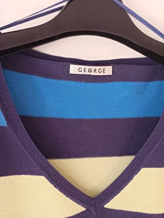 Cienki sweterek w pasy, George, r.42