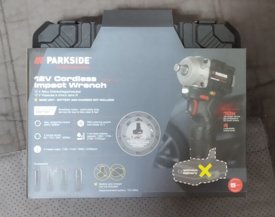 Pistola de impacto Parkside Performance a bateria 12v