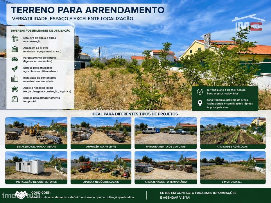Terreno Urbano para Arrendamento | 432,37 m² | Sarilhos Grandes  Ho...