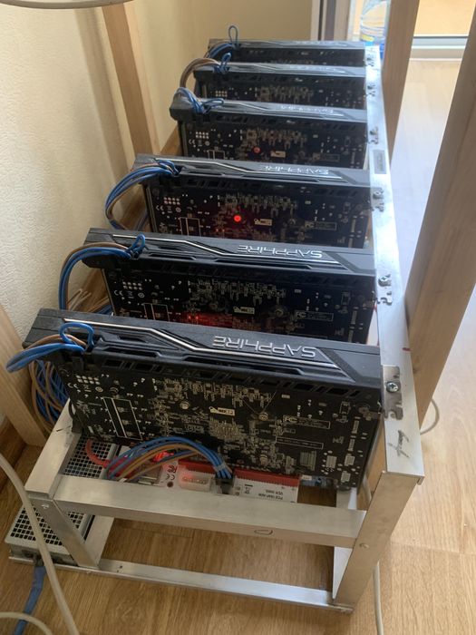 Майнинг ферма RX470 4GB