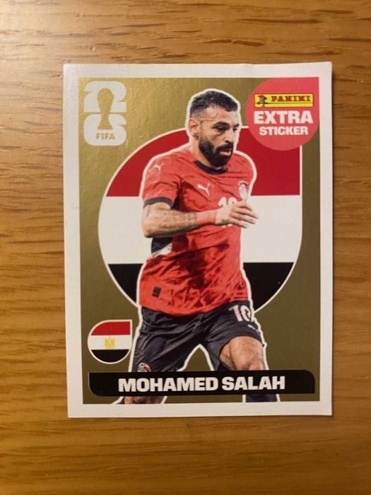 Mohamed Salah  EXTRA STICKER Gold - Panini Mundial 2026 - NOVO  65€ Negociável