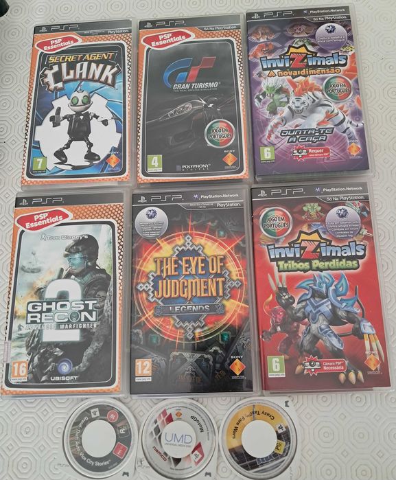 Jogos diversos para a PSP