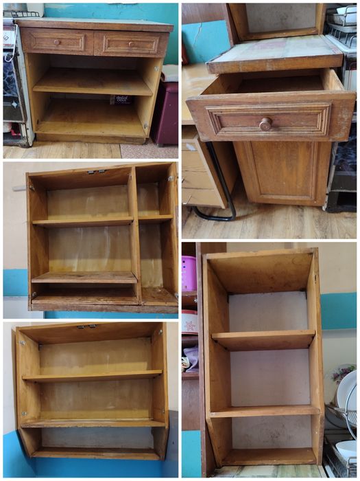 Дерев'яні кухонні меблі для дачі або гаражу