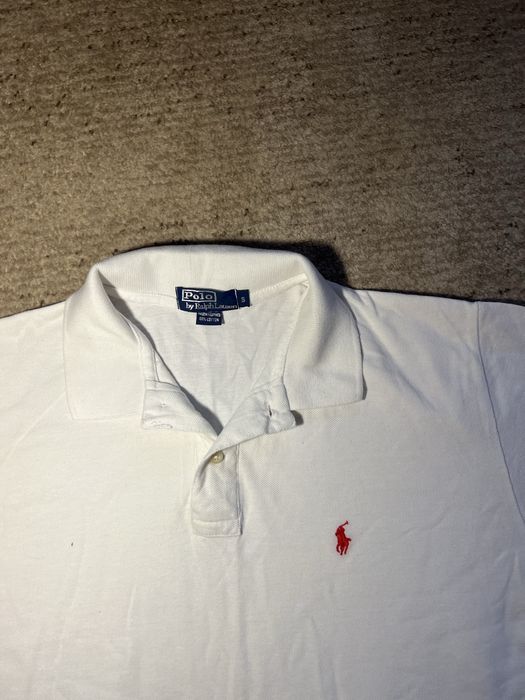 Поло Ralph Lauren білий колір